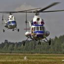 Two Mi-2 in flight. (9496356772)