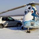 Mercedes ML-320 and helicopter Mi-2. (12030785274)
